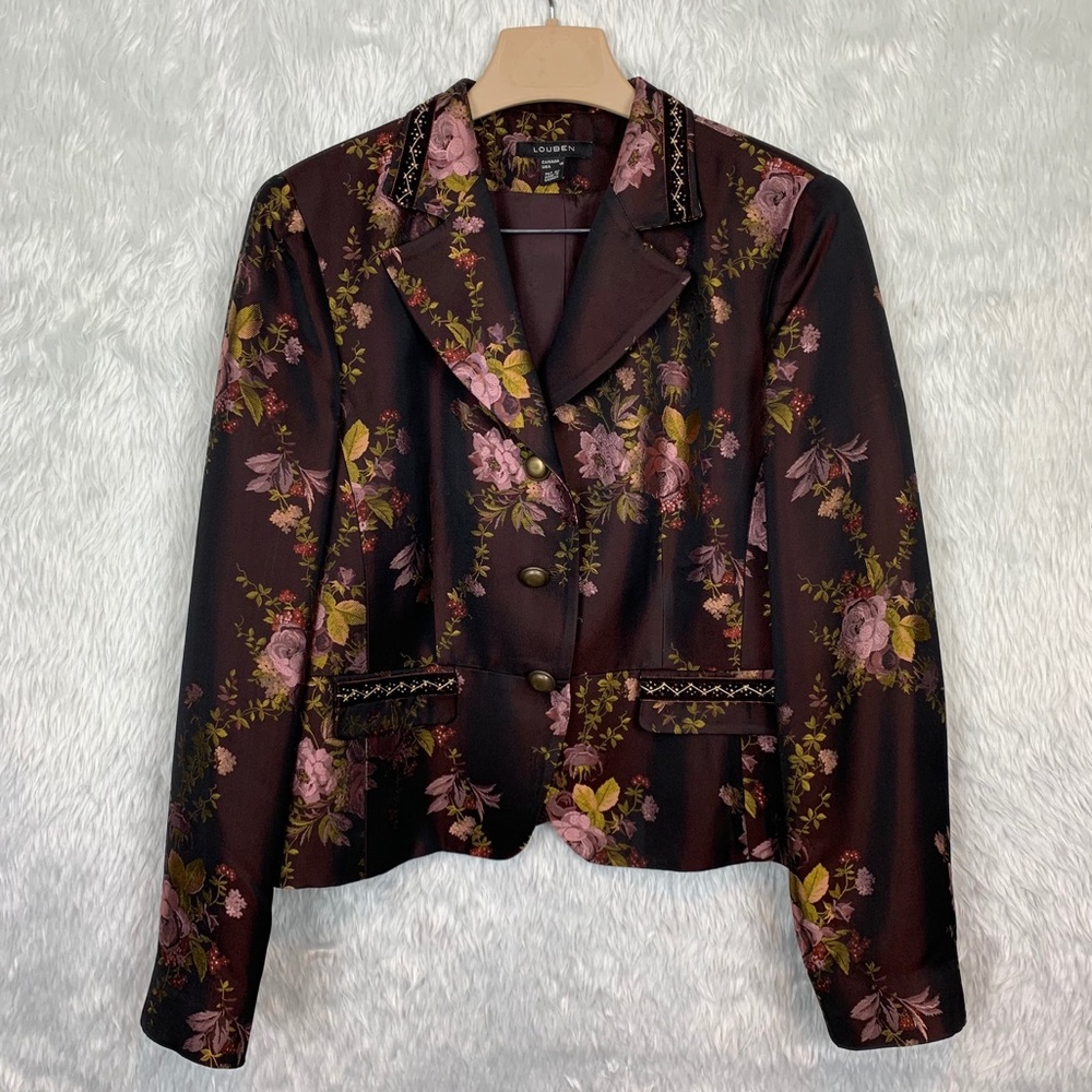Louben Floral Blazer Jacket - Worn Once